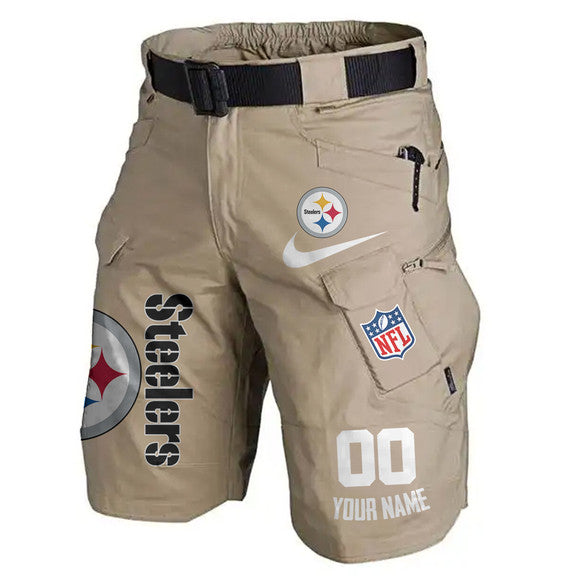 Pittsburgh Steelers Limited Edition Front Pockets Men Shorts (Belt Not Included) AZBTFPMS000094