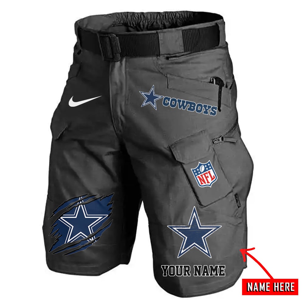 Dallas Cowboys Limited Edition Front Pockets Men Shorts (Belt Not Included) AZBTFPMS000088