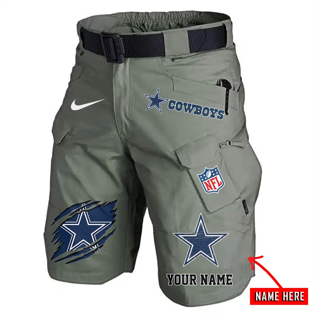 Dallas Cowboys Limited Edition Front Pockets Men Shorts (Belt Not Included) AZBTFPMS000088
