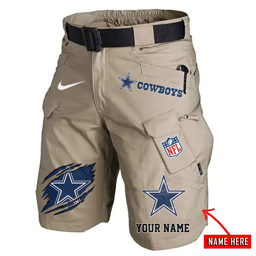 Dallas Cowboys Limited Edition Front Pockets Men Shorts (Belt Not Included) AZBTFPMS000088