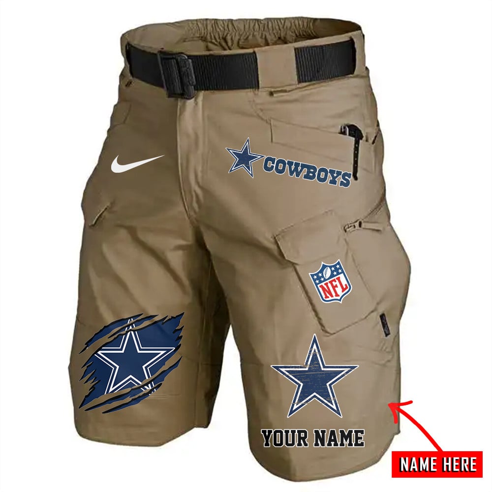 Dallas Cowboys Limited Edition Front Pockets Men Shorts (Belt Not Included) AZBTFPMS000088