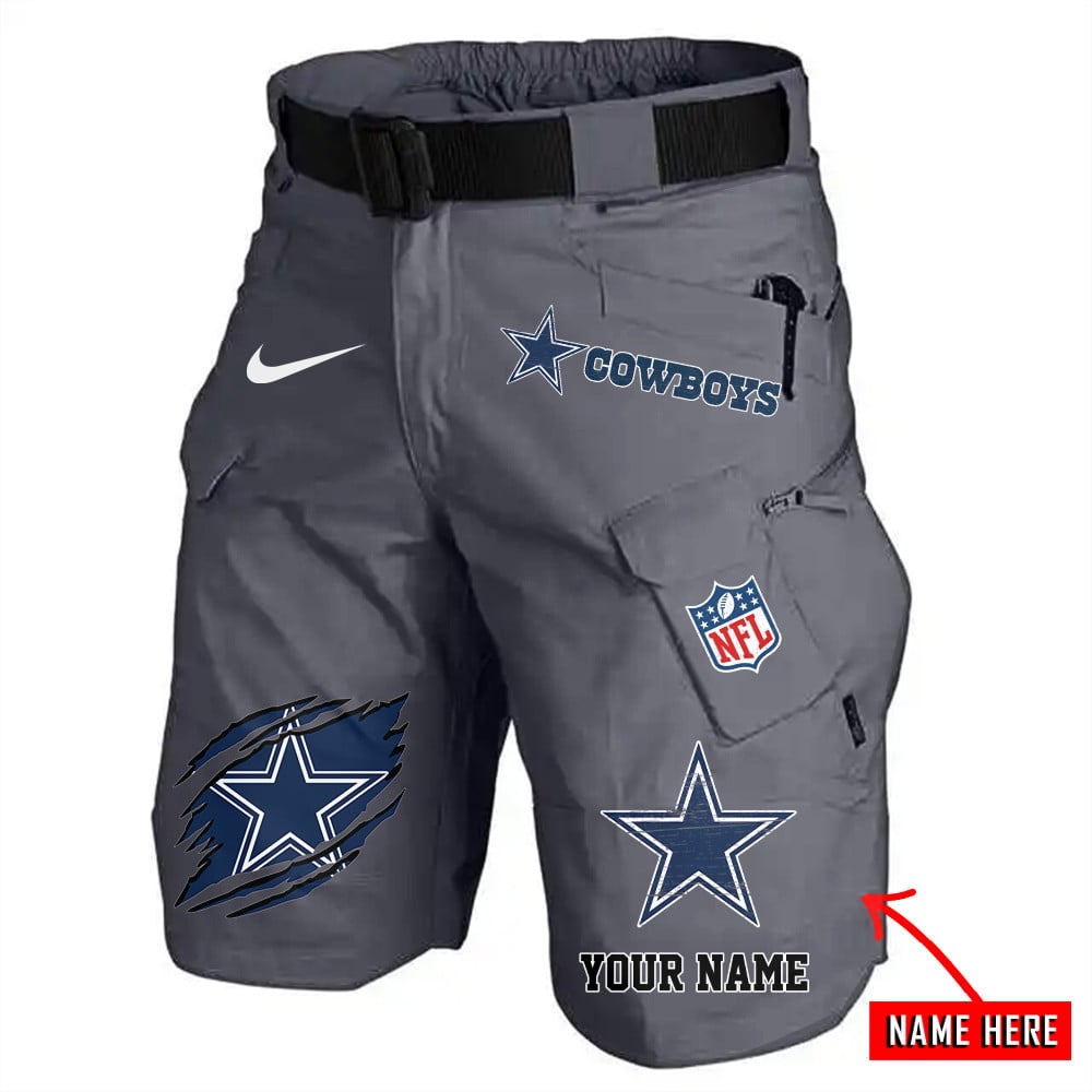 Dallas Cowboys Limited Edition Front Pockets Men Shorts (Belt Not Included) AZBTFPMS000088