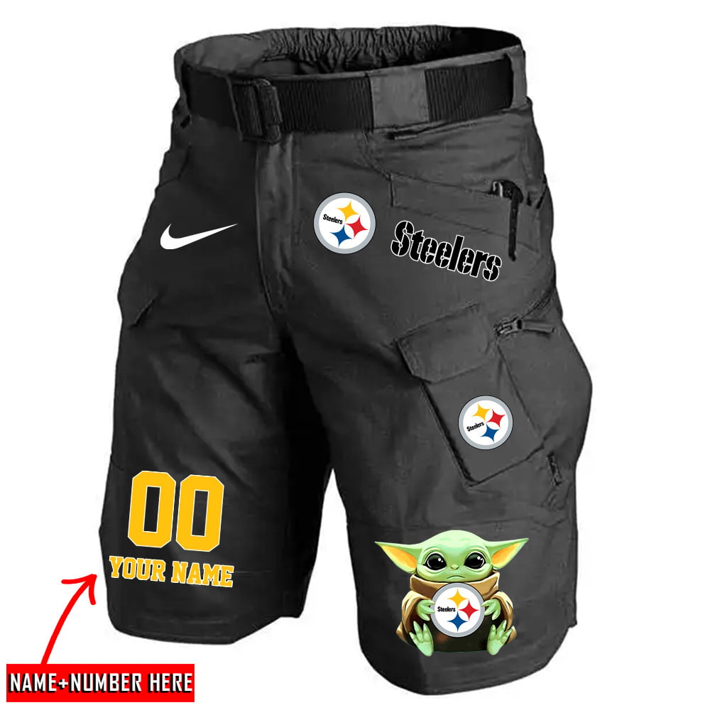 Pittsburgh Steelers Limited Edition Front Pockets Men Shorts (Belt Not Included) AZBTFPMS000149