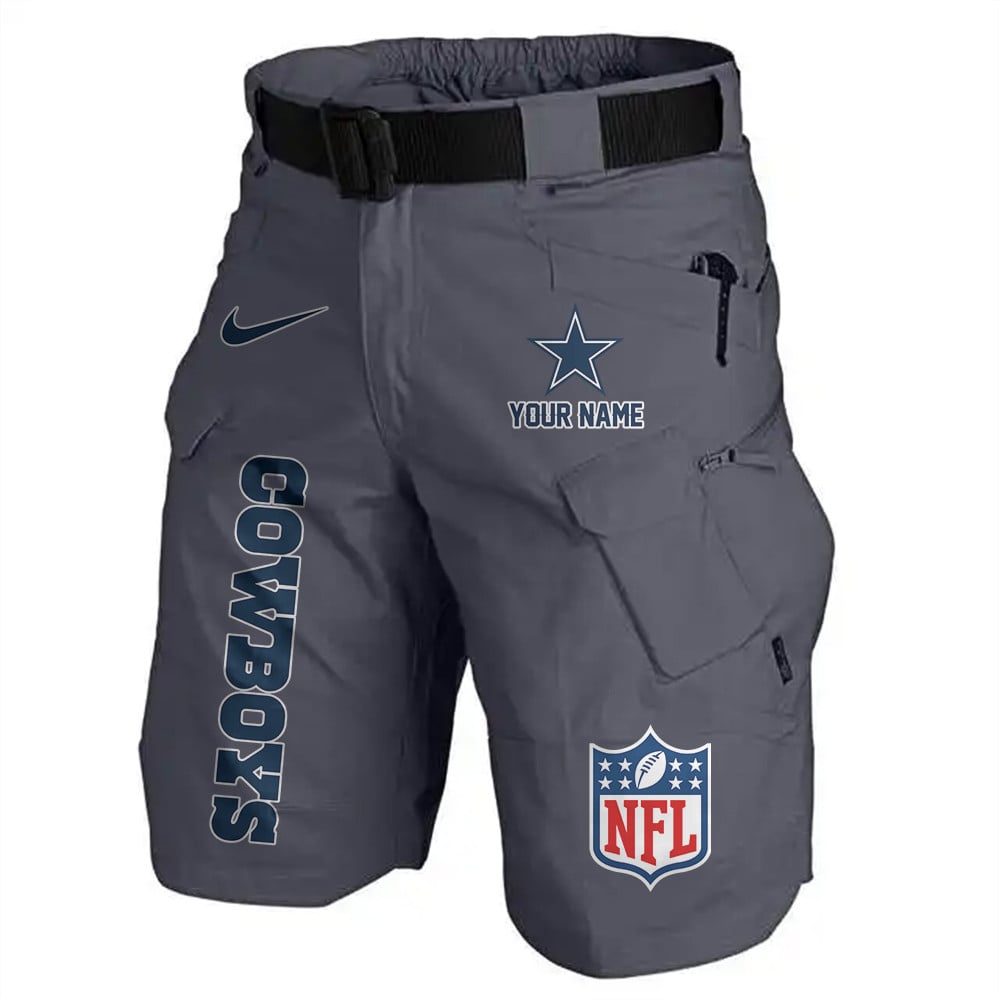 Dallas Cowboys Limited Edition Front Pockets Men Shorts (Belt Not Included) AZBTFPMS000034