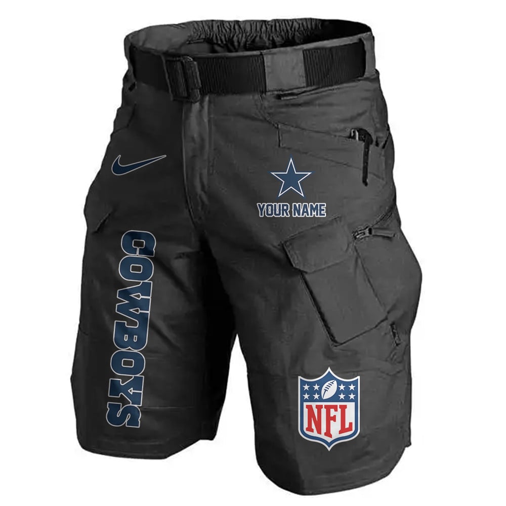 Dallas Cowboys Limited Edition Front Pockets Men Shorts (Belt Not Included) AZBTFPMS000034