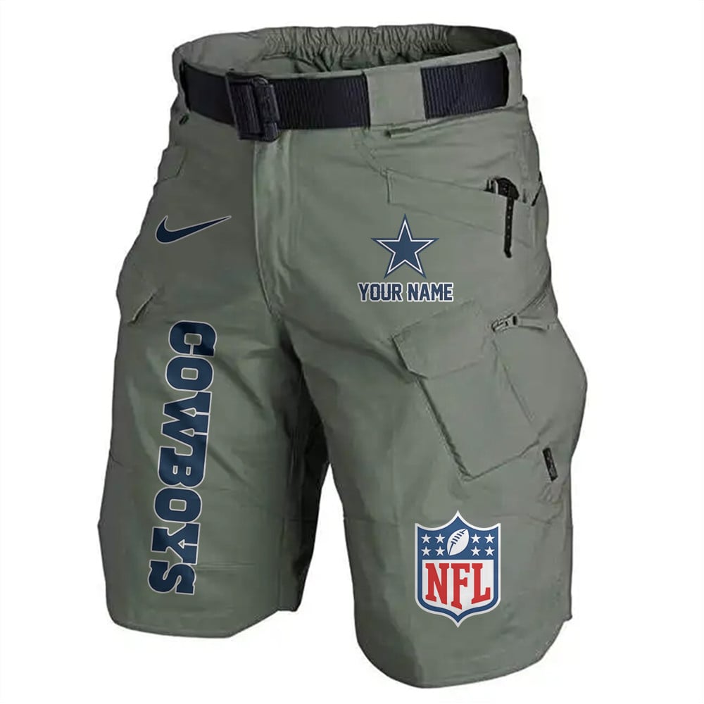 Dallas Cowboys Limited Edition Front Pockets Men Shorts (Belt Not Included) AZBTFPMS000034