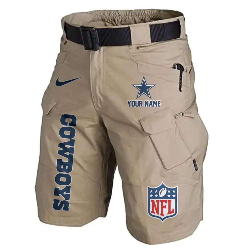 Dallas Cowboys Limited Edition Front Pockets Men Shorts (Belt Not Included) AZBTFPMS000034