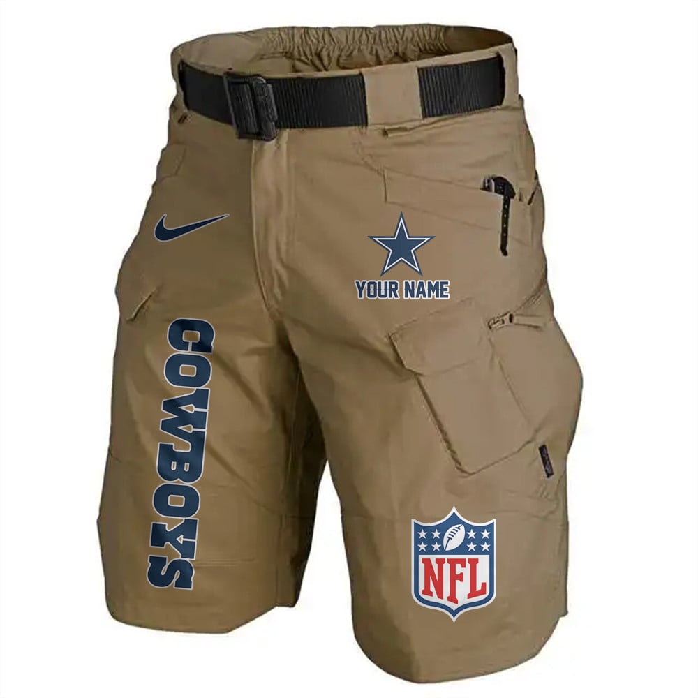 Dallas Cowboys Limited Edition Front Pockets Men Shorts (Belt Not Included) AZBTFPMS000034