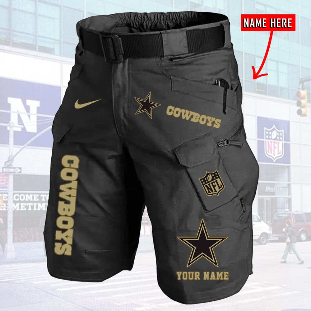 Dallas Cowboys Limited Edition Front Pockets Men Shorts (Belt Not Included) AZBTFPMS000019