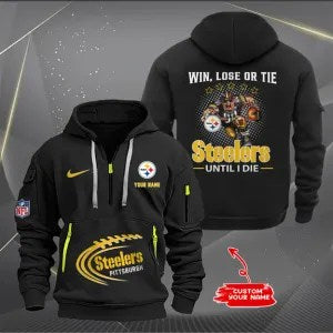 Pittsburgh Steelers  New Personalized Quarter Zip Hoodie Limited Edition AZBTQZH000178