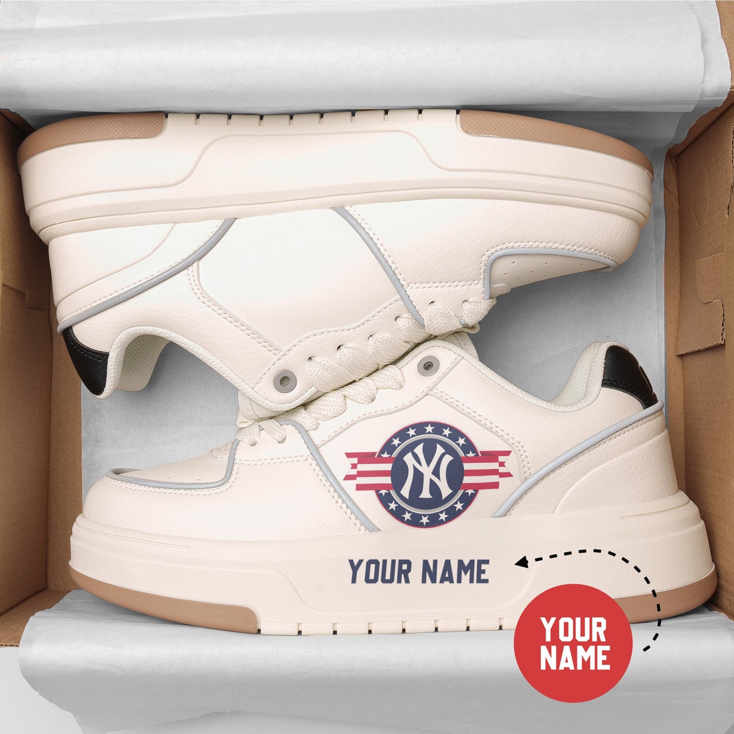 New York Yankees Personalized MLB Sneakers 028