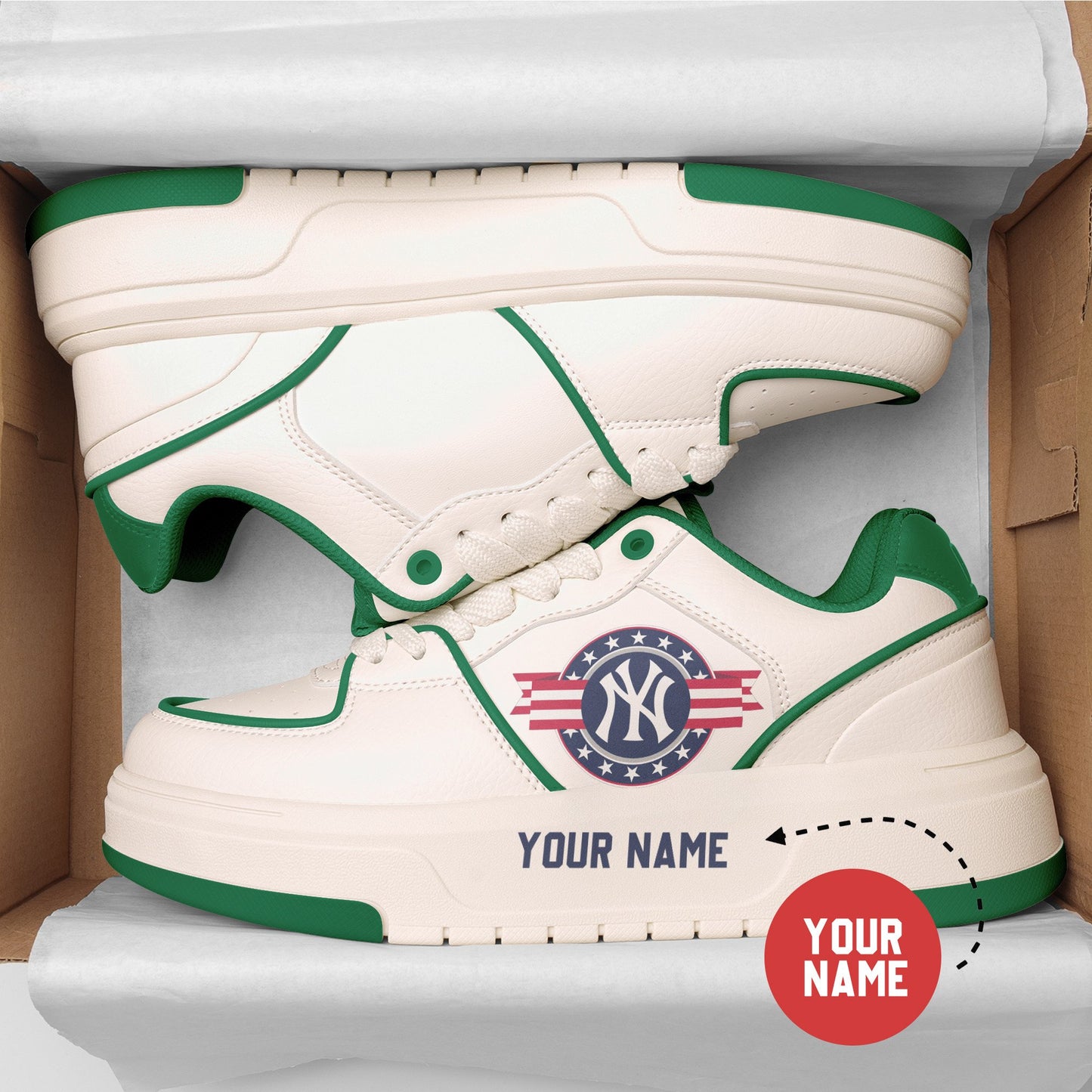 New York Yankees Personalized MLB Sneakers 028