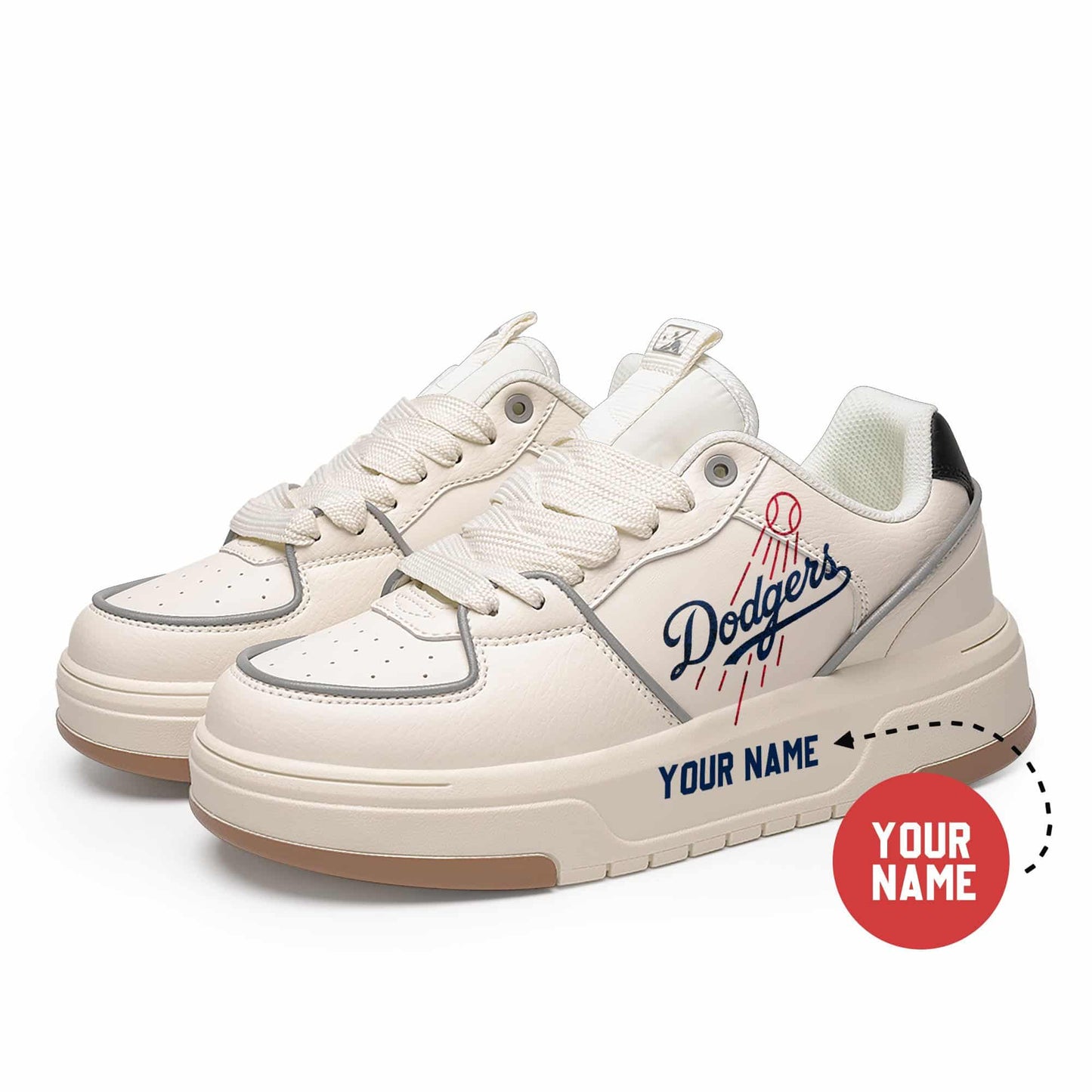 Los Angeles Dodgers Personalized MLB Sneakers 031