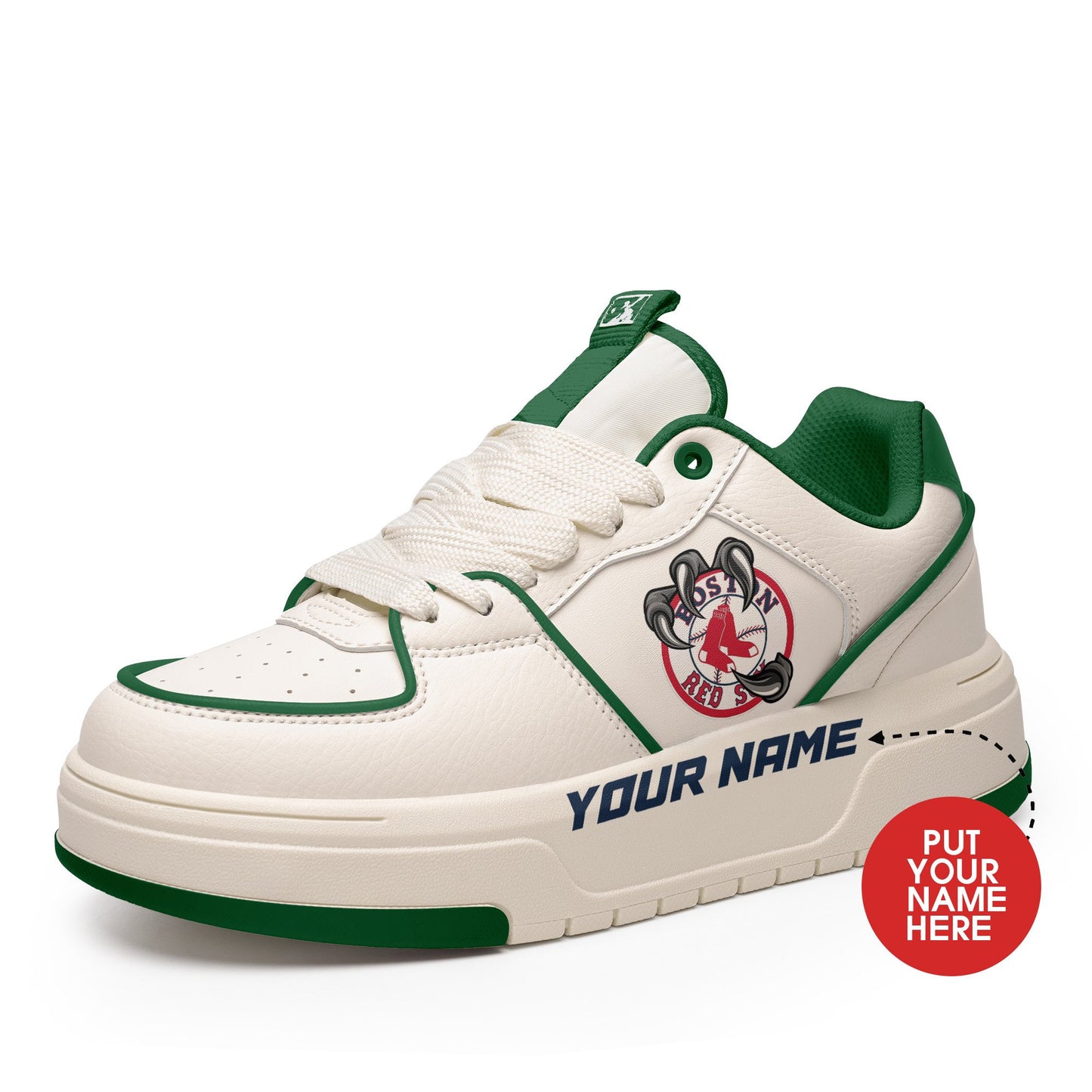 Boston Red Sox Personalized MLB Sneakers 039