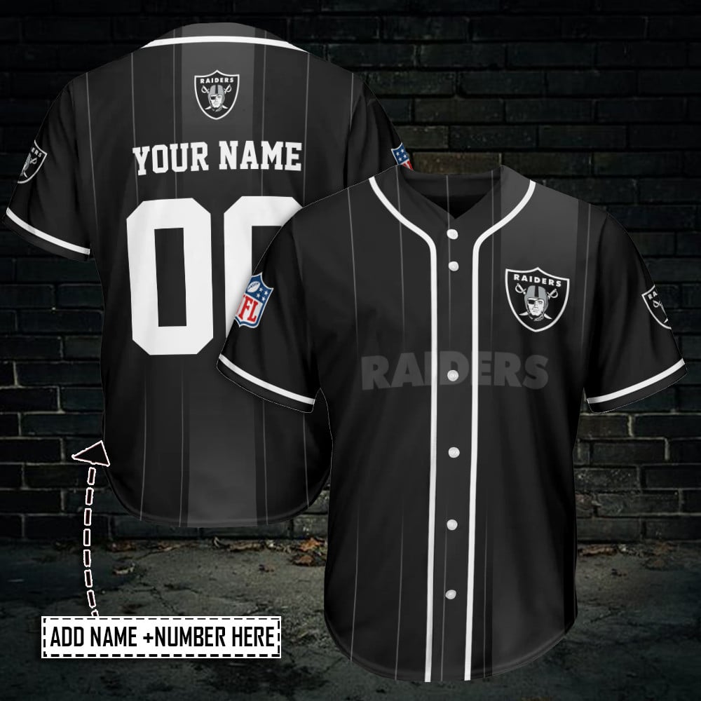 Las Vegas Raiders Personalized Baseball Jersey AZCBJS262