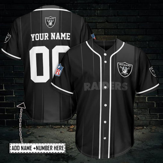 Las Vegas Raiders Personalized Baseball Jersey AZCBJS262