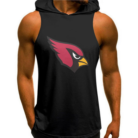 Arizona Cardinals Man Gym-Sport Hoodie Vest BGMGSH011