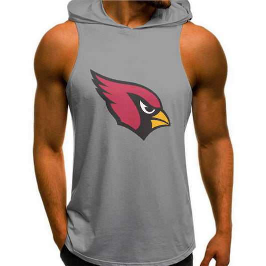 Arizona Cardinals Man Gym-Sport Hoodie Vest BGMGSH011