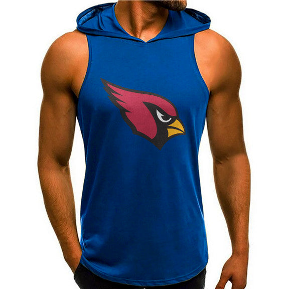 Arizona Cardinals Man Gym-Sport Hoodie Vest BGMGSH011