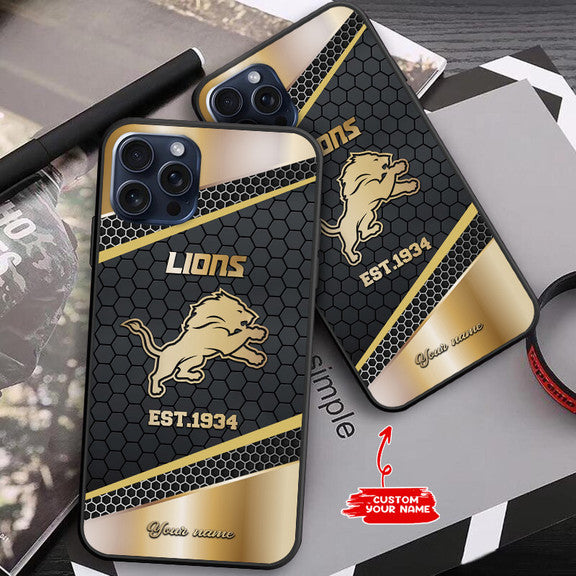 Detroit Lions Personalized Phone Case BGPC719