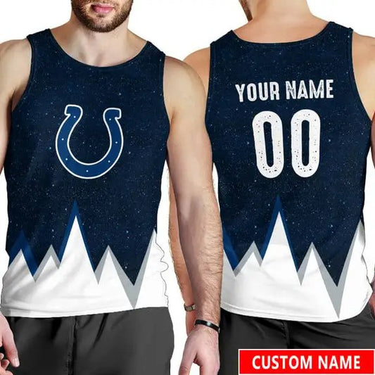 Indianapolis Colts Personalized Men Tank Top BGMTT022