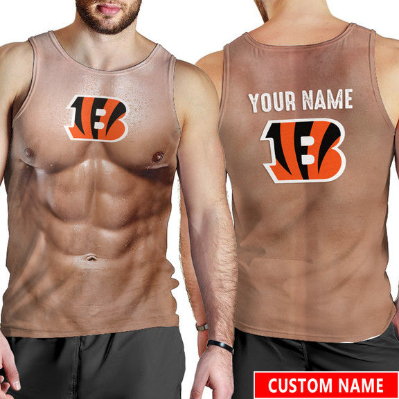 Cincinnati Bengals Personalized Men Tank Top BGMTT020