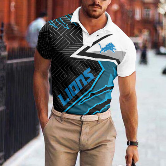 Detroit Lions Polo T-shirt BGPLS072