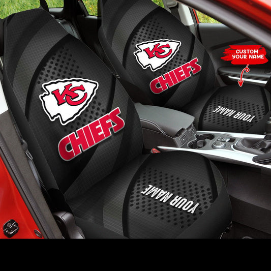 Kansas City Chiefs Personalized Car Seat Covers BGCSC722