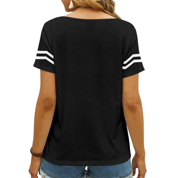 Las Vegas Raiders V-neck Women T-shirt AGCWTS539