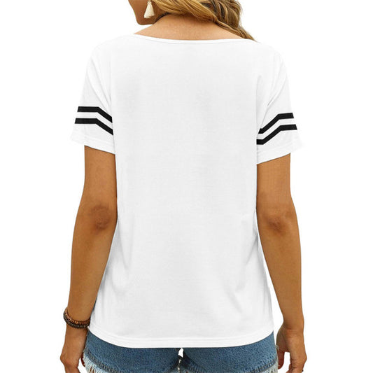 Las Vegas Raiders V-neck Women T-shirt AGCWTS538