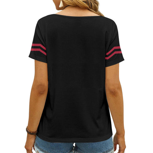 Houston Texans V-neck Women T-shirt AGCWTS537