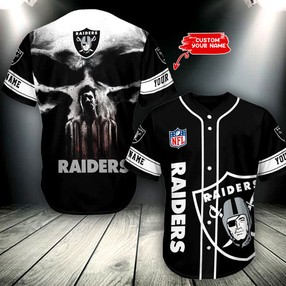 Las Vegas Raiders Personalized Baseball Jersey AZCBJS322
