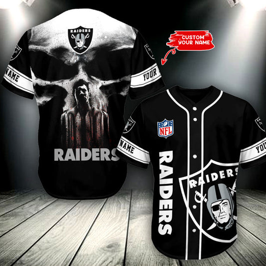 Las Vegas Raiders Personalized Baseball Jersey AZCBJS322