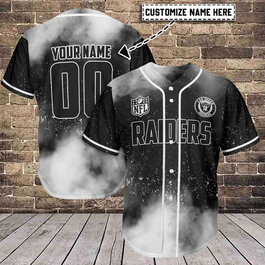 Las Vegas Raiders Personalized Baseball Jersey AZCBJS317