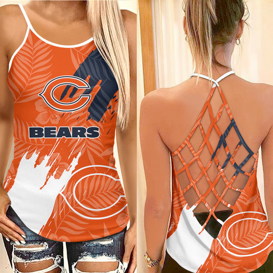 Chicago Bears Criss Cross Tank Top BGCCTANK140