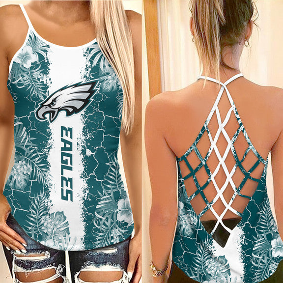 Philadelphia Eagles Criss Cross Tank Top BGCCTANK136