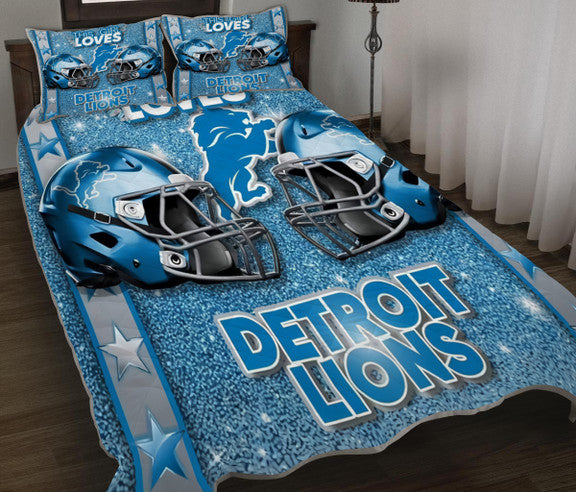 Detroit Lions Quilt Set BGQS180