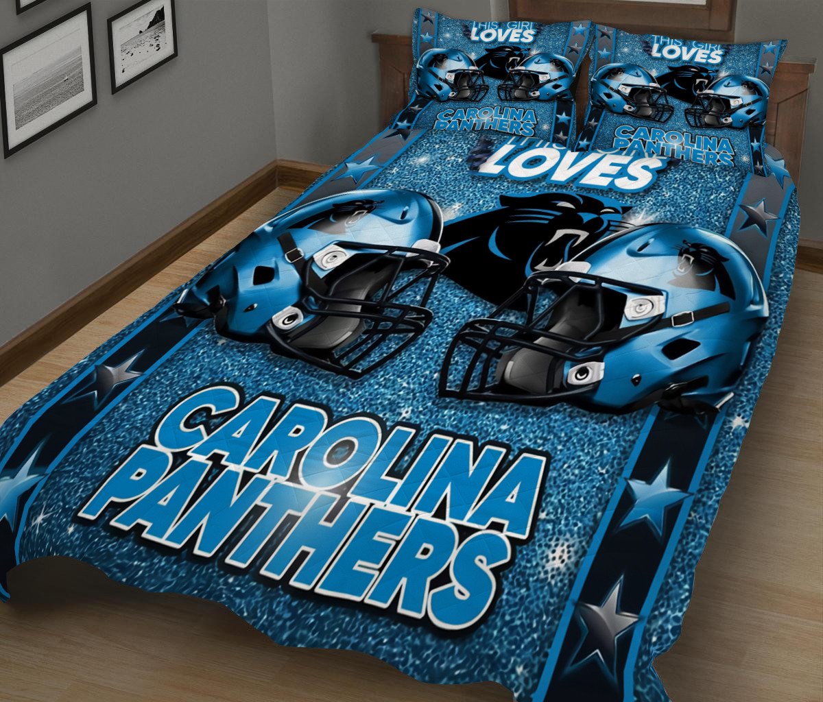 Carolina Panthers Quilt Set BGQS176