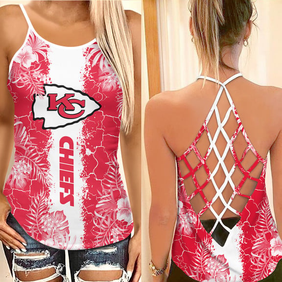 Kansas City Chiefs Criss Cross Tank Top BGCCTANK142