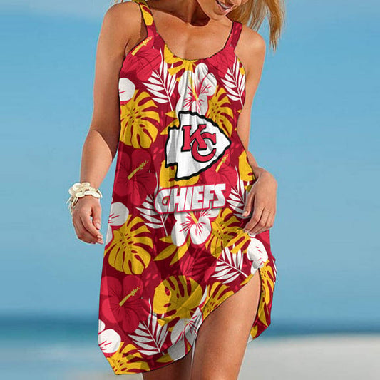 Kansas City Chiefs Beach Dress BGSLLBD594