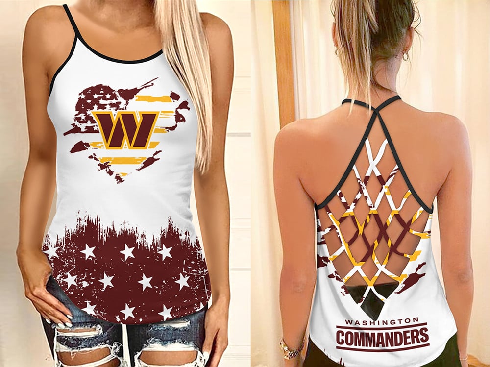 Washington Commanders Criss Cross Tank Top BGCCTANK150