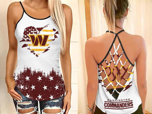 Washington Commanders Criss Cross Tank Top BGCCTANK150