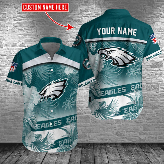 Philadelphia Eagles Personalized Button Shirt AZCBS068