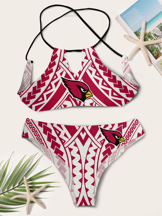 Arizona Cardinals Women’s Cami Keyhole One-piece Swimsuit BGCMSS094