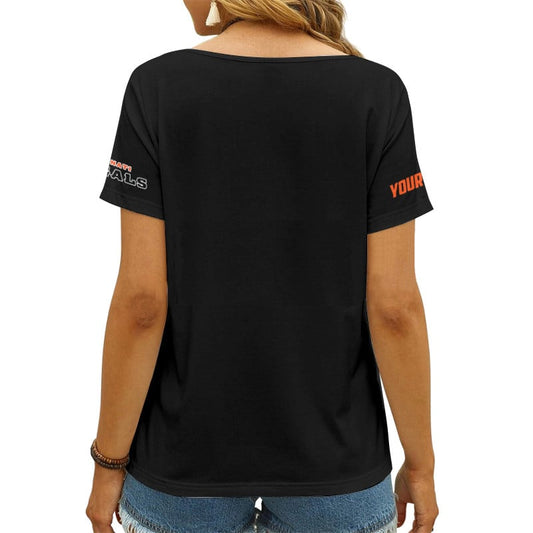 Cincinnati Bengals Personalized V-neck Women T-shirt AGCWTS553