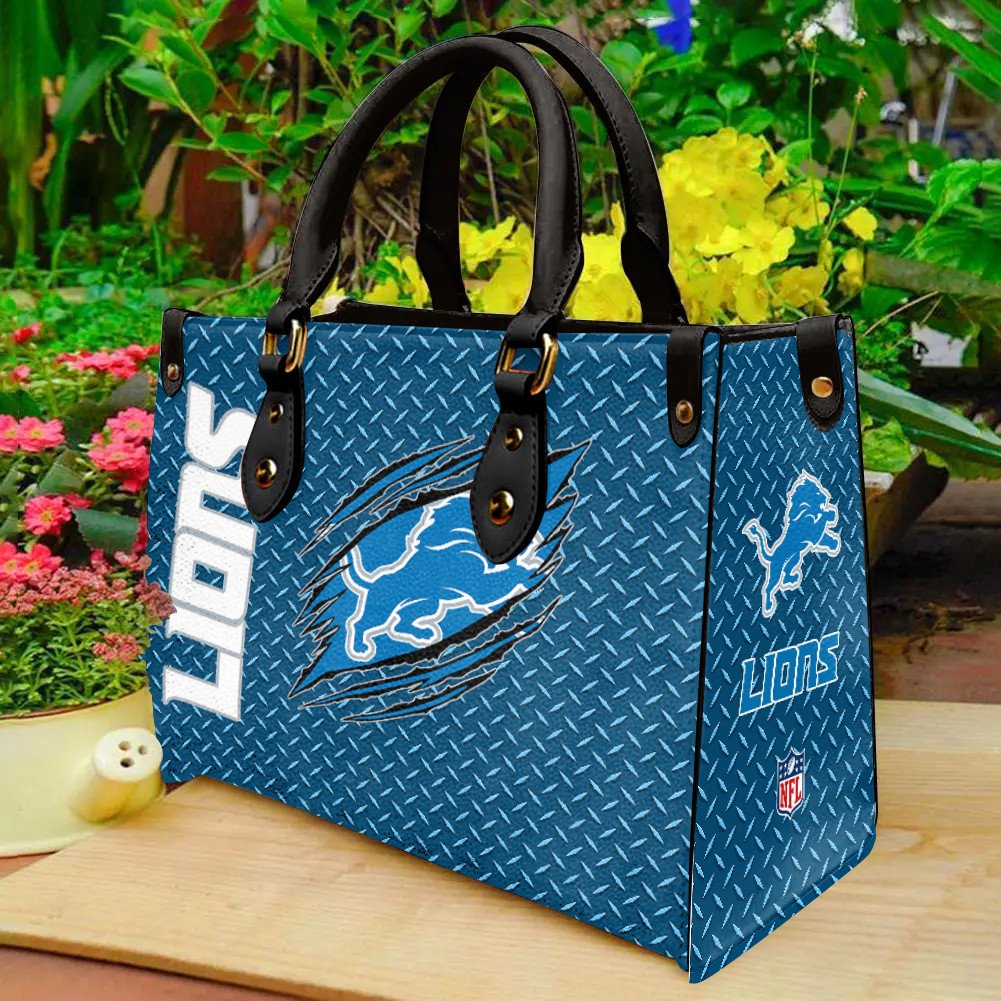 Detroit Lions Leather Hand Bag BBLTHB857