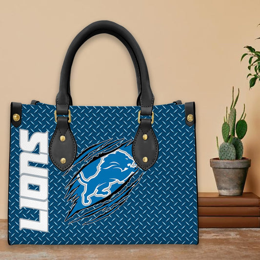 Detroit Lions Leather Hand Bag BBLTHB857