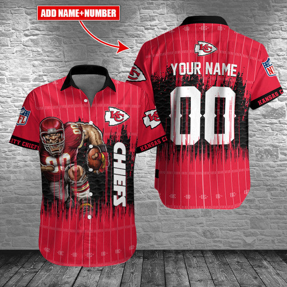 Kansas City Chiefs Personalized Button Shirt AZCBS072