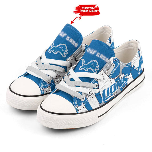 Detroit Lions Personalized New Low Top BGLTC093
