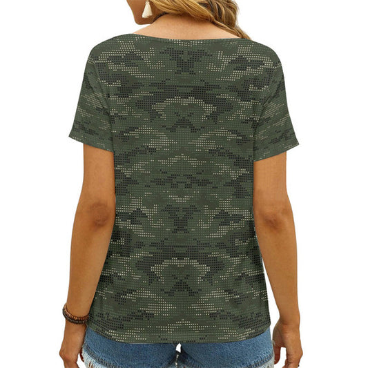 Kansas City Chiefs V-neck Women T-shirt AGCWTS569